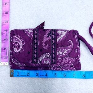 Vera Bradley Stylish Burgundy Paisley Retired Women Wallet